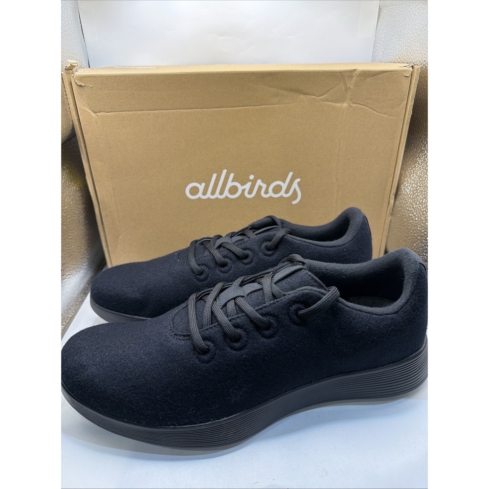 Allbirds Wool Runner NZ Black Men's Shoes Size US 12.5, EU 45.5, UK 11.5 NIB